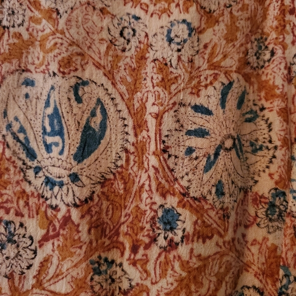 Christy Dawn Delphine strappy summer dress Tan Paisley -size small - Picture 8 of 8